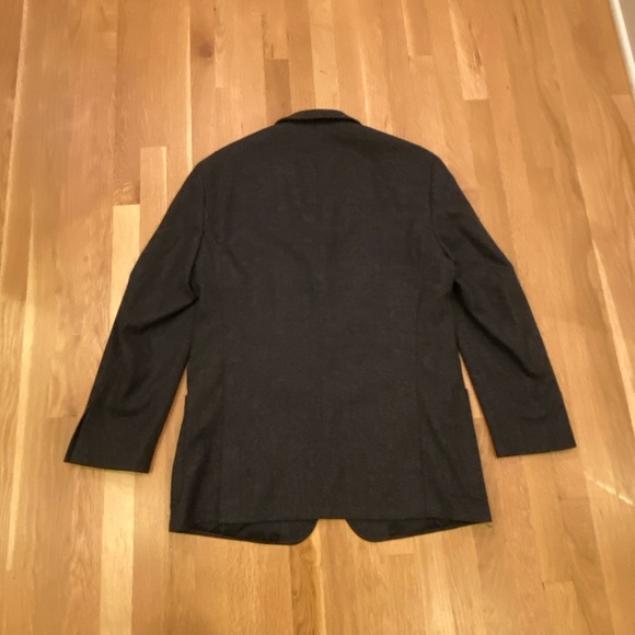 Bachrach Mens Charcoal Wool 3 Button Blazer  / Mens Size L 42 - Picture 7 of 15